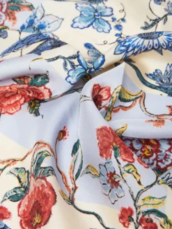 Printed silk scarf