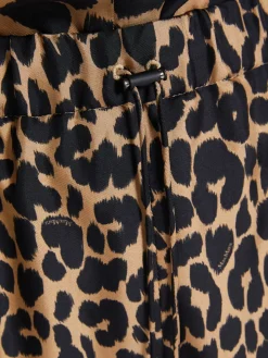 Printed silk trousers