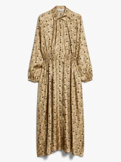 Printed twill shirt dress