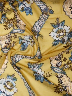 Printed wool shawl