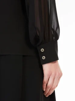 Pure silk georgette blouse