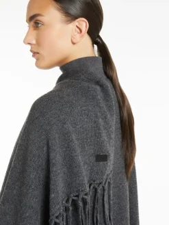 Pure wool poncho