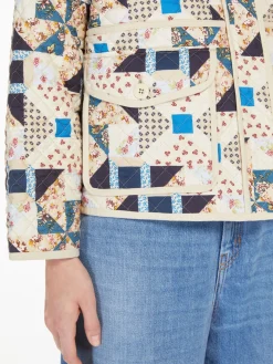 Quilted cotton patchwork jacket