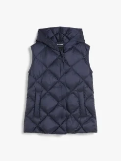 Quilted technical fabric gilet