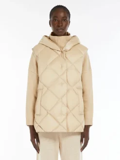Quilted technical fabric gilet