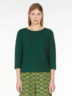 Relaxed-fit cotton yarn sweater