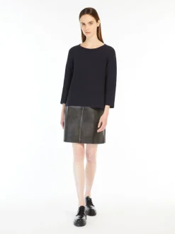 Relaxed-fit cotton yarn sweater