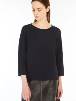 Relaxed-fit cotton yarn sweater