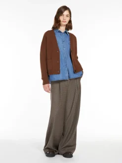 Relaxed-fit wool cardigan
