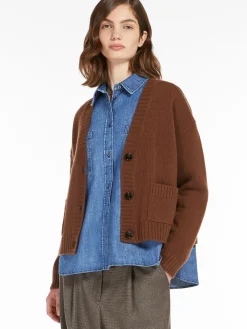 Relaxed-fit wool cardigan