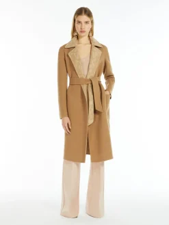 Reversible camel coat