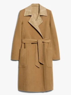 Reversible camel coat