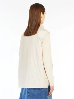 Reversible water-repellent canvas gilet