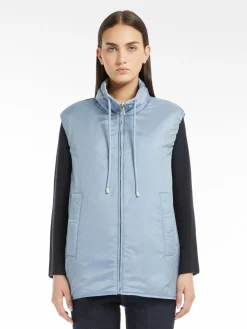 Reversible water-repellent canvas gilet