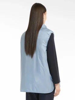 Reversible water-repellent canvas gilet