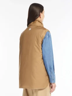 Reversible water-repellent canvas gilet