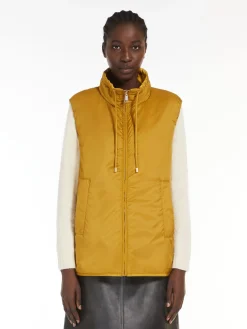 Reversible water-repellent canvas gilet