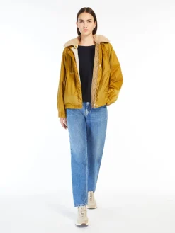 Reversible water-repellent canvas windbreaker