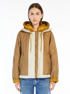 Reversible water-repellent canvas windbreaker