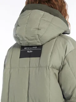 Reversible water-repellent technical cotton parka