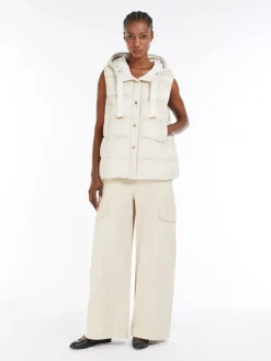 Reversible water-repellent canvas gilet