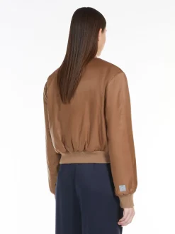 Reversible water-repellent canvas bomber jacket