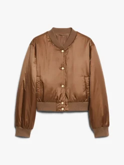 Reversible water-repellent canvas bomber jacket
