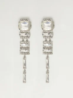 Rhinestone drop earrings
