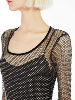 Rhinestone tulle dress