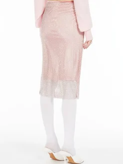 Rhinestone tulle skirt