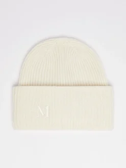 Ribbed cashmere beanie