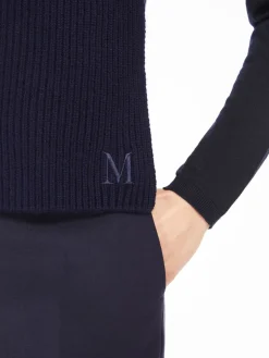 Ribbed cashmere beanie