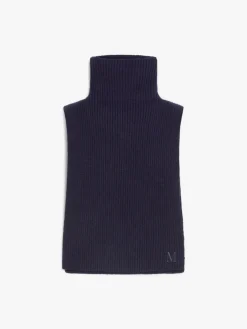 Ribbed cashmere beanie