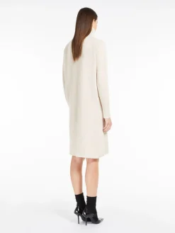 Ribbed cashmere-blend dress