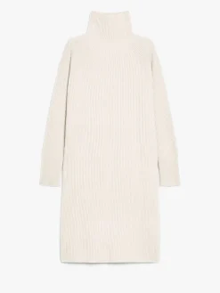 Ribbed cashmere-blend dress