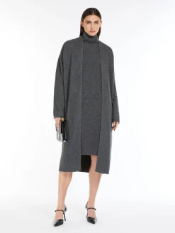 Ribbed cashmere-blend dress