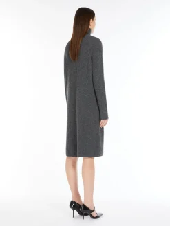 Ribbed cashmere-blend dress