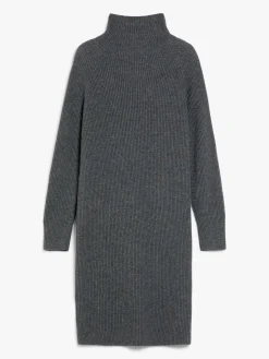 Ribbed cashmere-blend dress