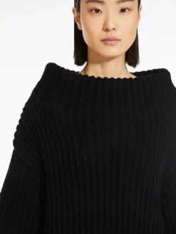 Ribbed wool and cashmere dress