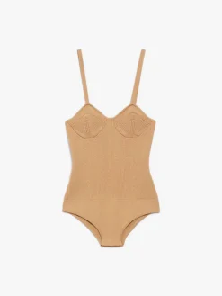 Rib-knit bodysuit
