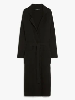 Rib-knit wool cardigan