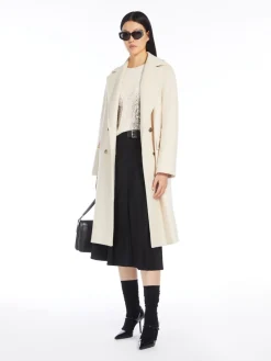 Rib-knit wool pullover