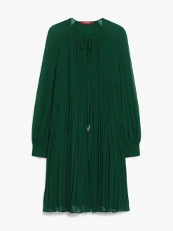 Sablé georgette flared dress
