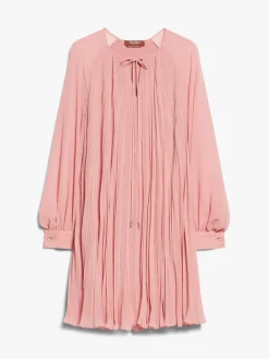 Sablé georgette flared dress