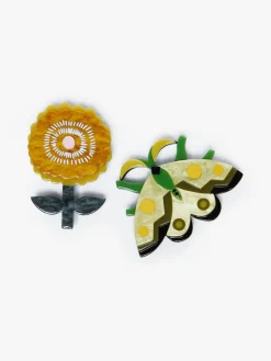 Set of 2 resin brooches
