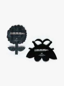 Set of 2 resin brooches