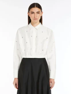 Shantung silk top