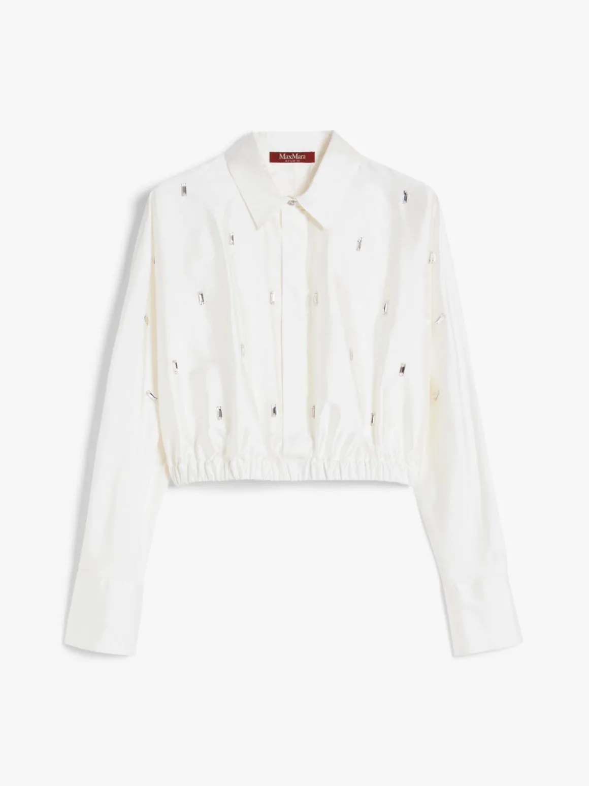 Shantung silk top