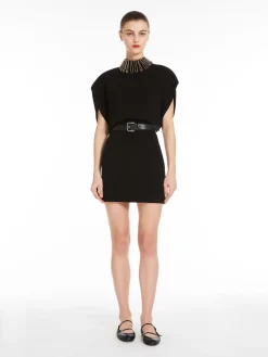 Sheath dress in cady