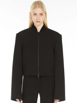 Short blousonin wool